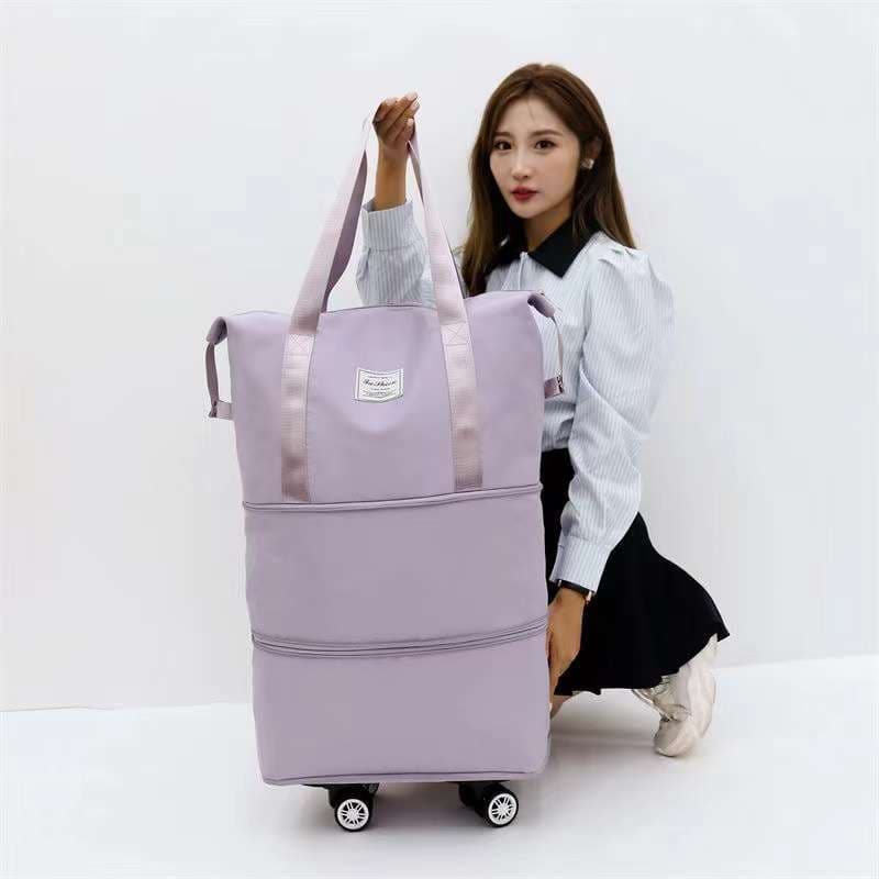 旅行バッグ 拡張式キャリーボストンバッグ