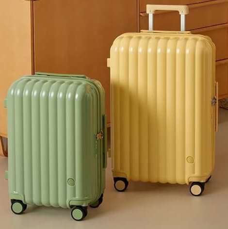 旅行バッグ  スタイリッシュ軽量リブ付きキャリーケース