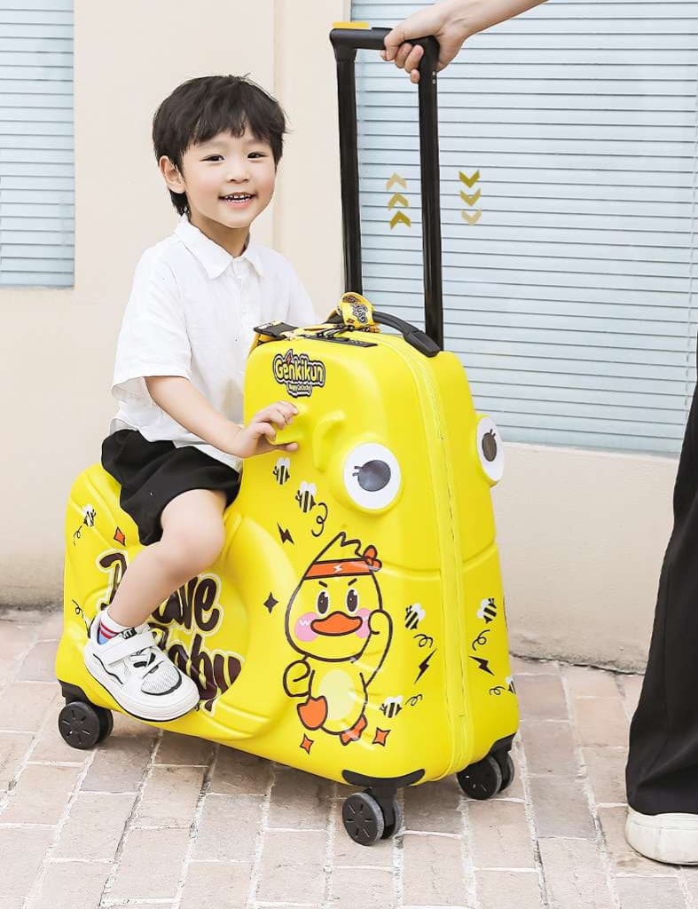 旅行バッグ お子様用キャラクター乗れるキャリーケース