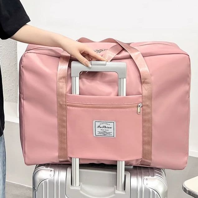 旅行バッグ キャリーケース対応ボストンバッグ 折りたたみ式大容量バッグ