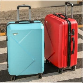 旅行バッグ 立体模様四輪キャリーケーススタイリッシュ旅行バッグ