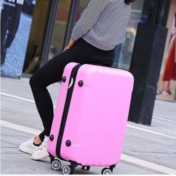 旅行バッグ ハードシェルキャリーケース軽量縦縞模様旅行バッグ