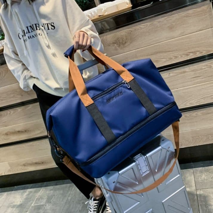 旅行バッグ 多機能ボストンバッグ収納付き大容量旅行バッグ