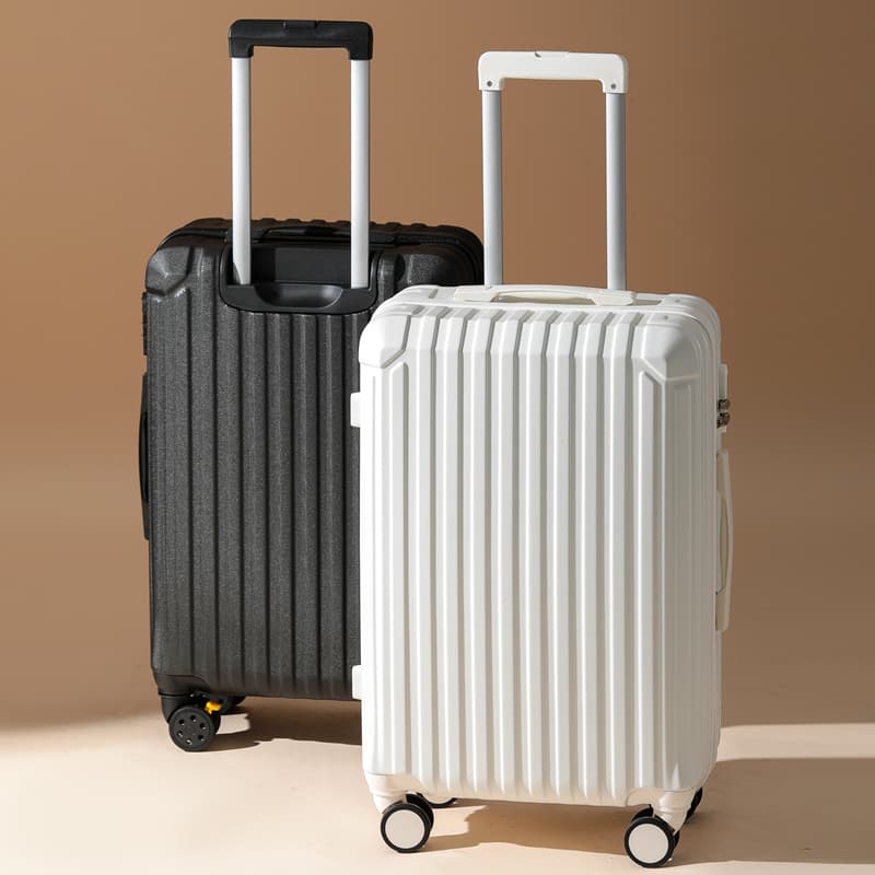 旅行バッグ 頑丈型スーツケース 縦縞デザイン