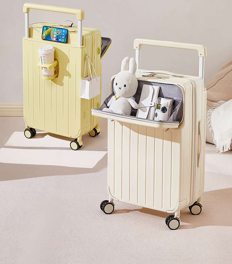 旅行バッグ  多機能フロントオープンスーツケース