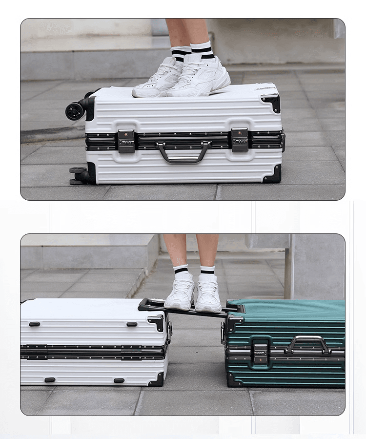 旅行バッグ 頑丈アルミ製スーツケース