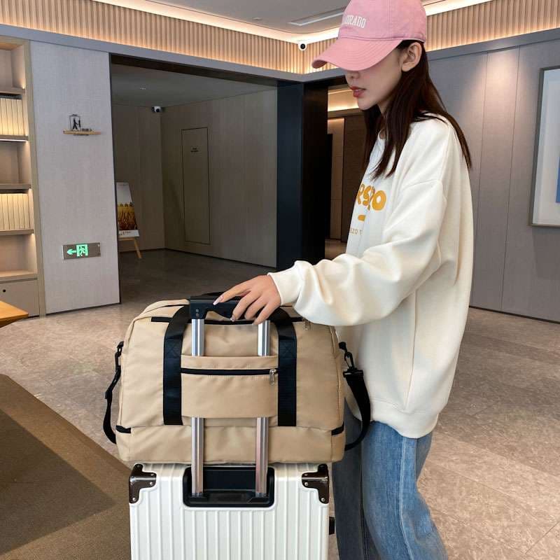 旅行バッグ ツートーンダブルデッキトートバッグ