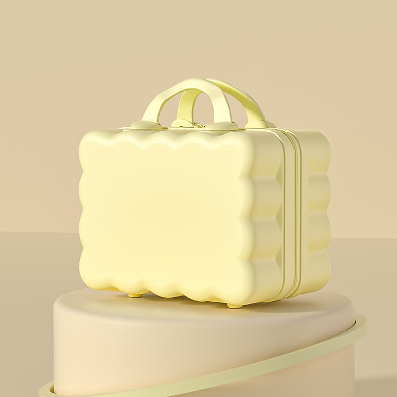 旅行バッグ うねり模様のふわふわ手提げキャリーケース