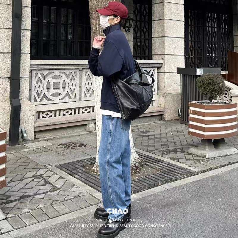 旅行バッグ 大容量シンプルレザートート