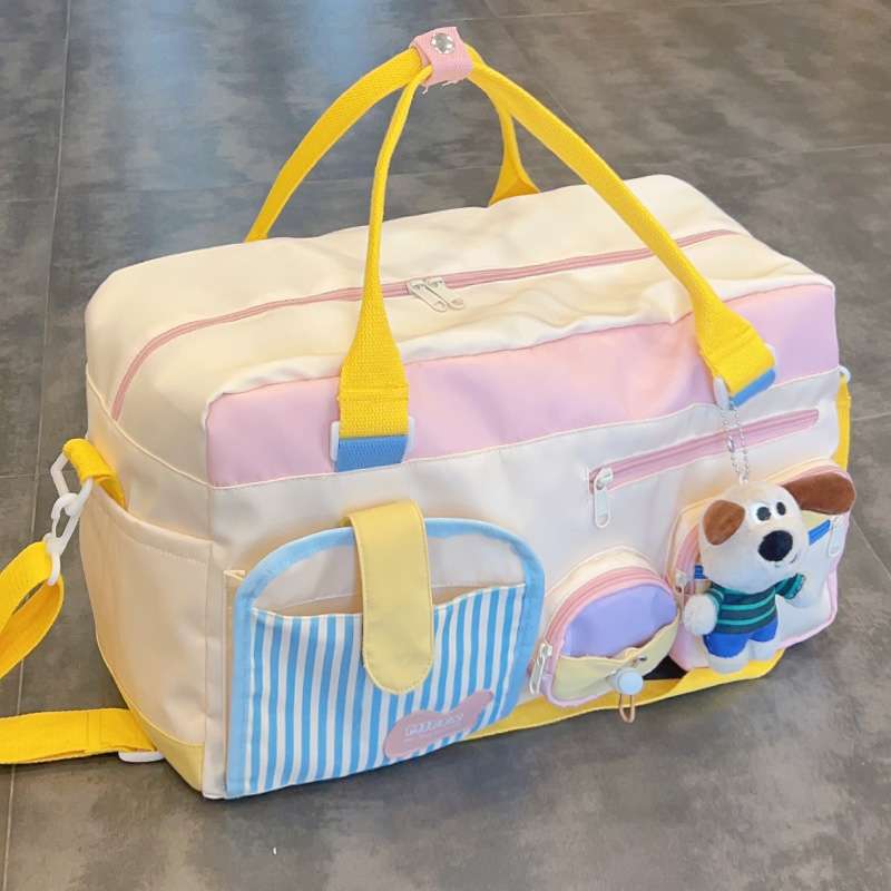 旅行バッグ ゆるかわパステル トラベルバッグ