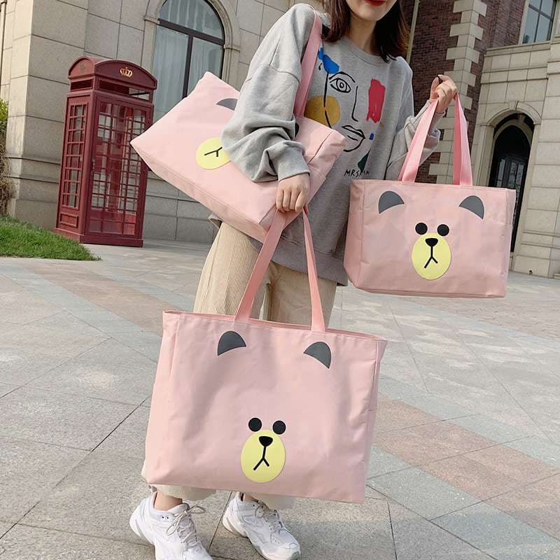 旅行バッグ くまさんフェイス トートバッグ
