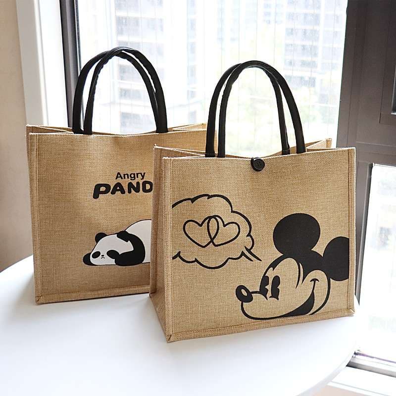 旅行バッグ 心くすぐるキャラクター柄トート