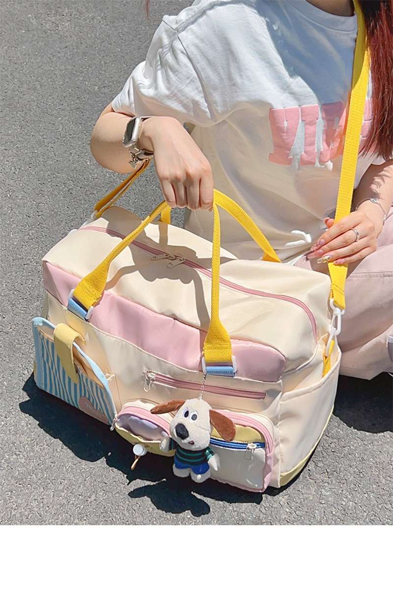 旅行バッグ ゆるかわパステル トラベルバッグ