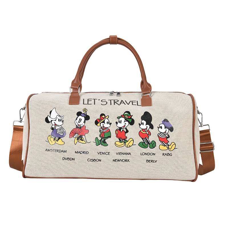 旅行バッグ ネズミキャラ旅行ボストンバッグ