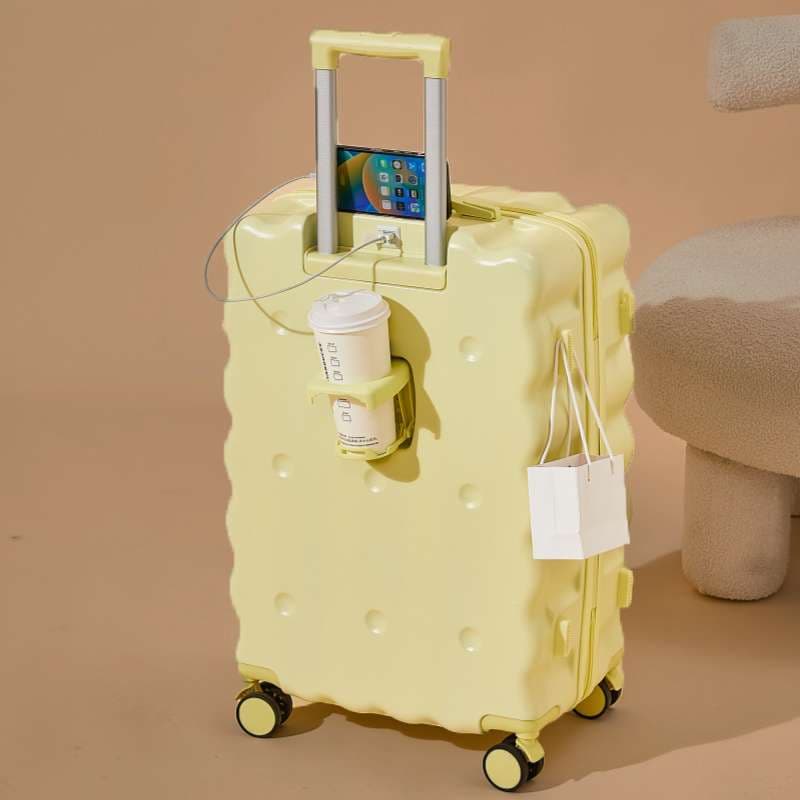 旅行バッグ  もちもちスポンジケーキ風キャリーケース かわいい