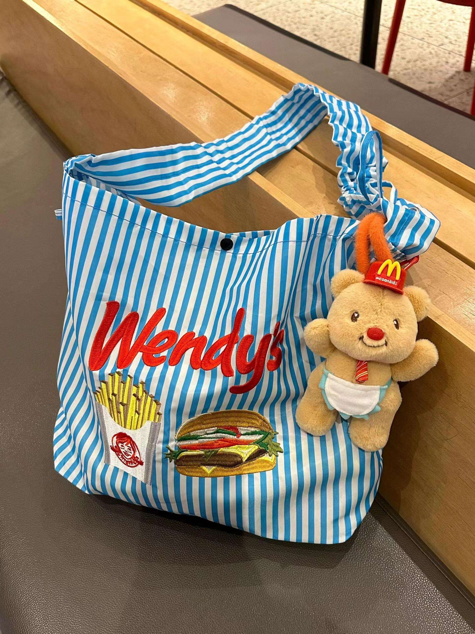 旅行バッグ ファストフード風ポップトート