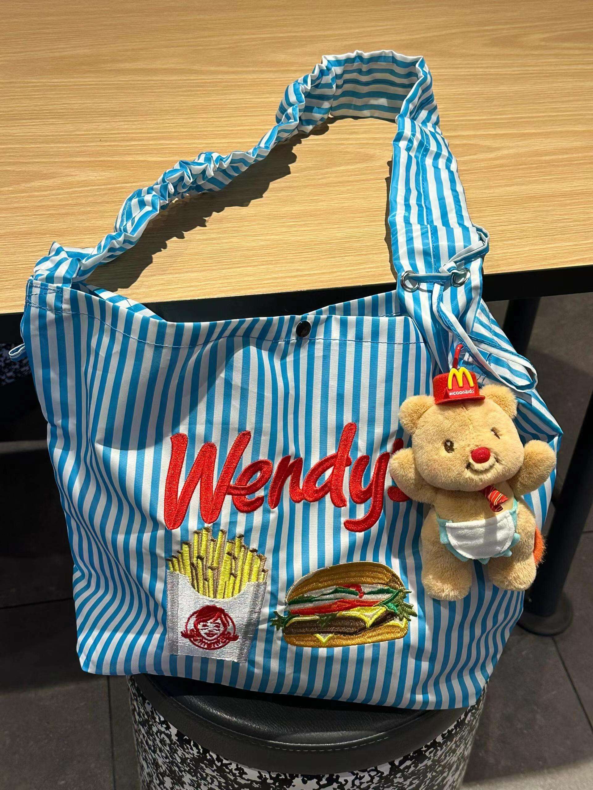 旅行バッグ ファストフード風ポップトート