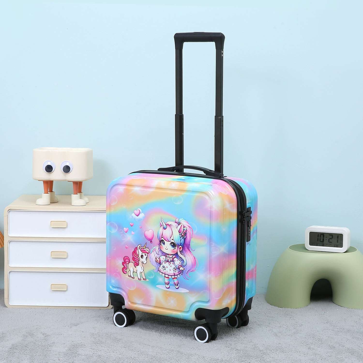 旅行バッグ 夢見るユニコーン柄キャリー