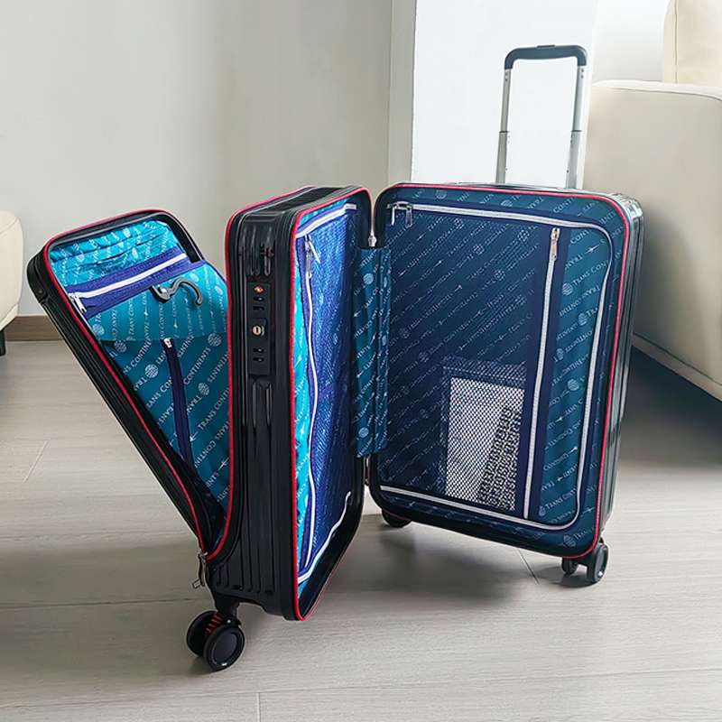 旅行バッグ 高級感漂う二重構造キャリー