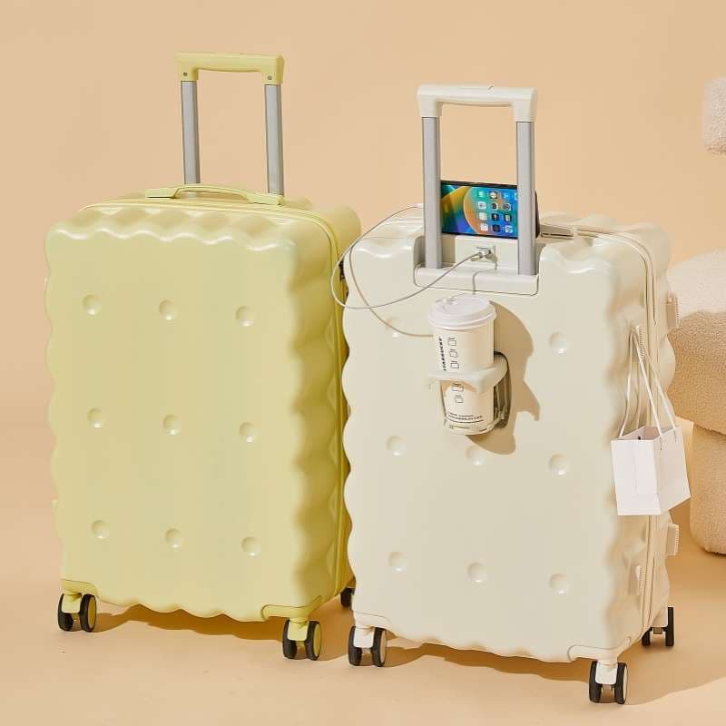 旅行バッグ  もちもちスポンジケーキ風キャリーケース かわいい