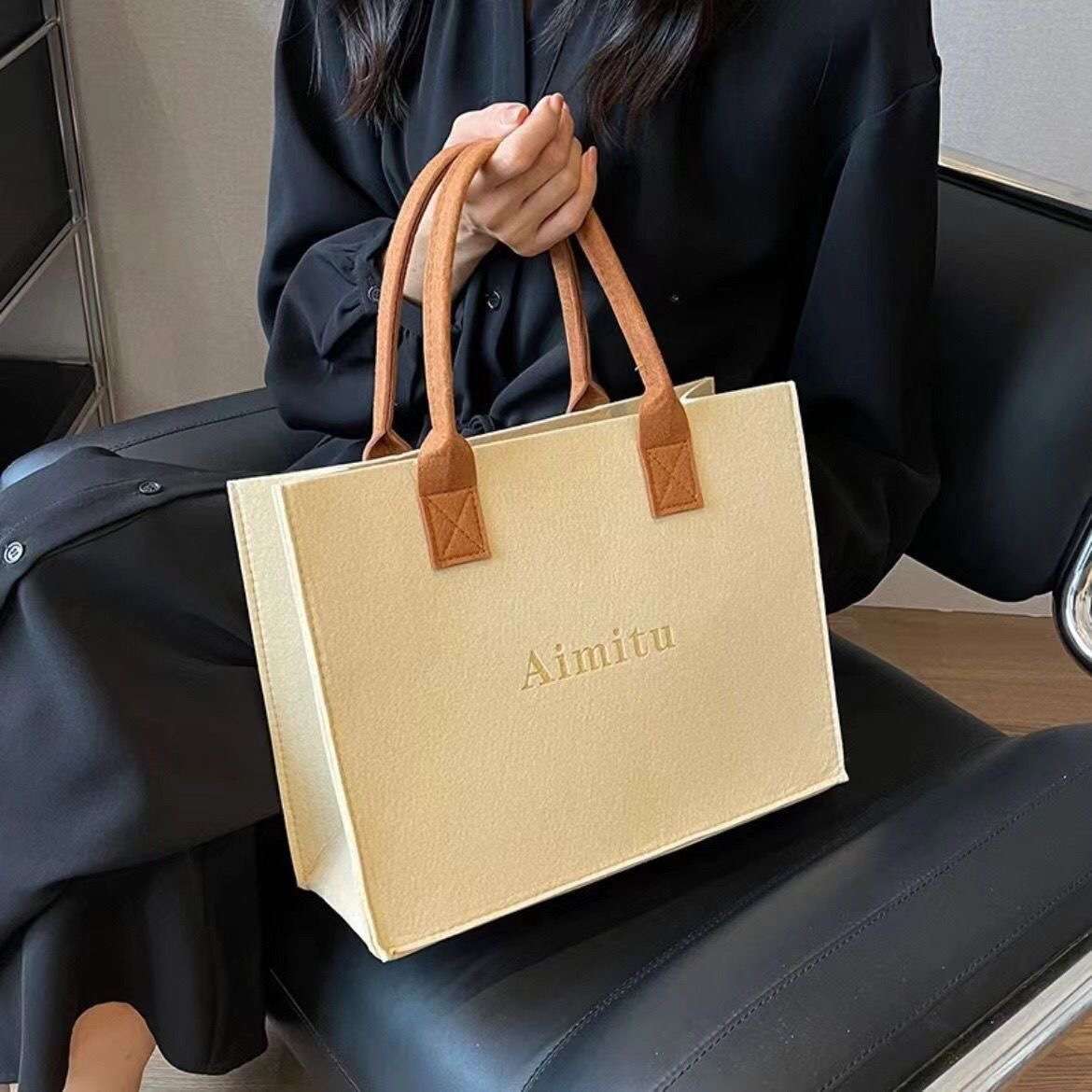 旅行バッグ 上品な大人の手提げバッグ