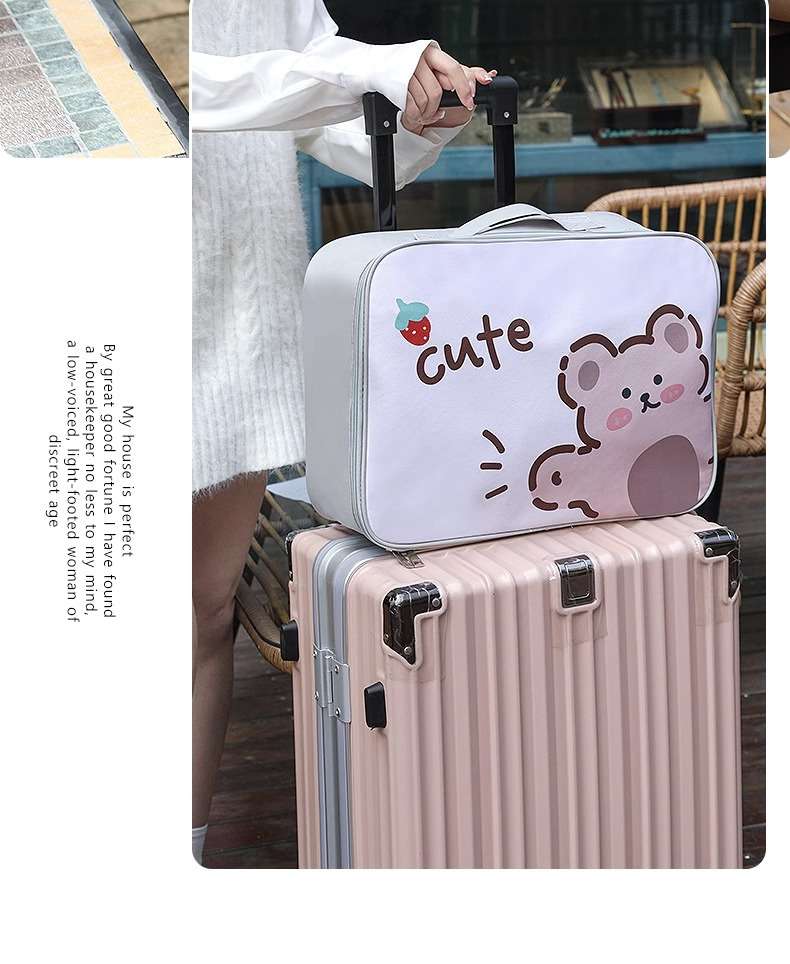 旅行バッグ かわいい動物デザインのトラベルポーチ