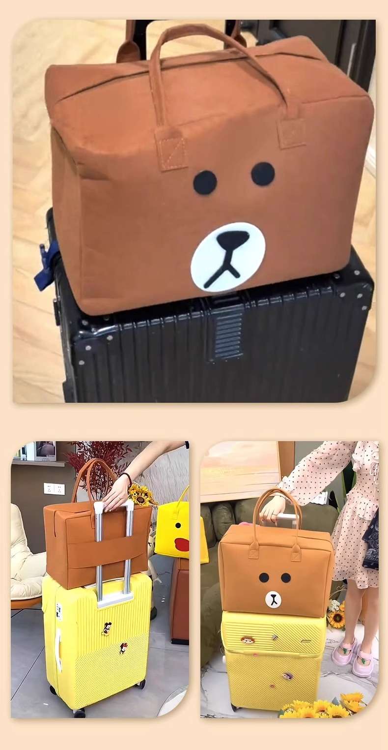 旅行バッグ 旅するくまさんの収納ポーチ